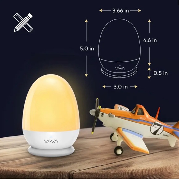 VAVA VA-CL006 Kids Baby Night Light ABS+PC Touch Control Timer Setting in Pink - Picture 7 of 13